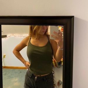Green tank top